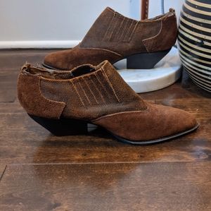 SUEDE cowboy boots